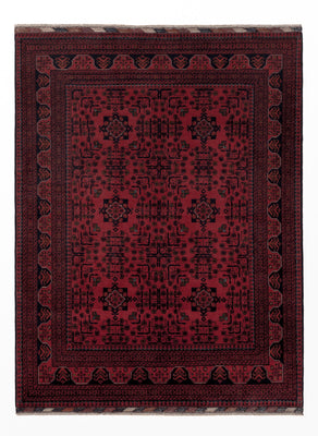 Afghan Teppich - Kunduz - Royal - 196 x 148 cm - rot