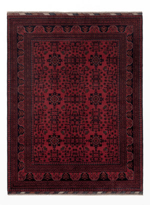 Afghan Teppich - Kunduz - Royal - 196 x 148 cm - rot