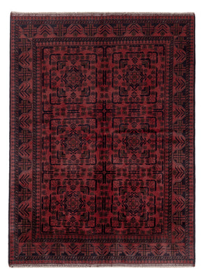 Afghan Teppich - Kunduz - 197 x 146 cm - rot