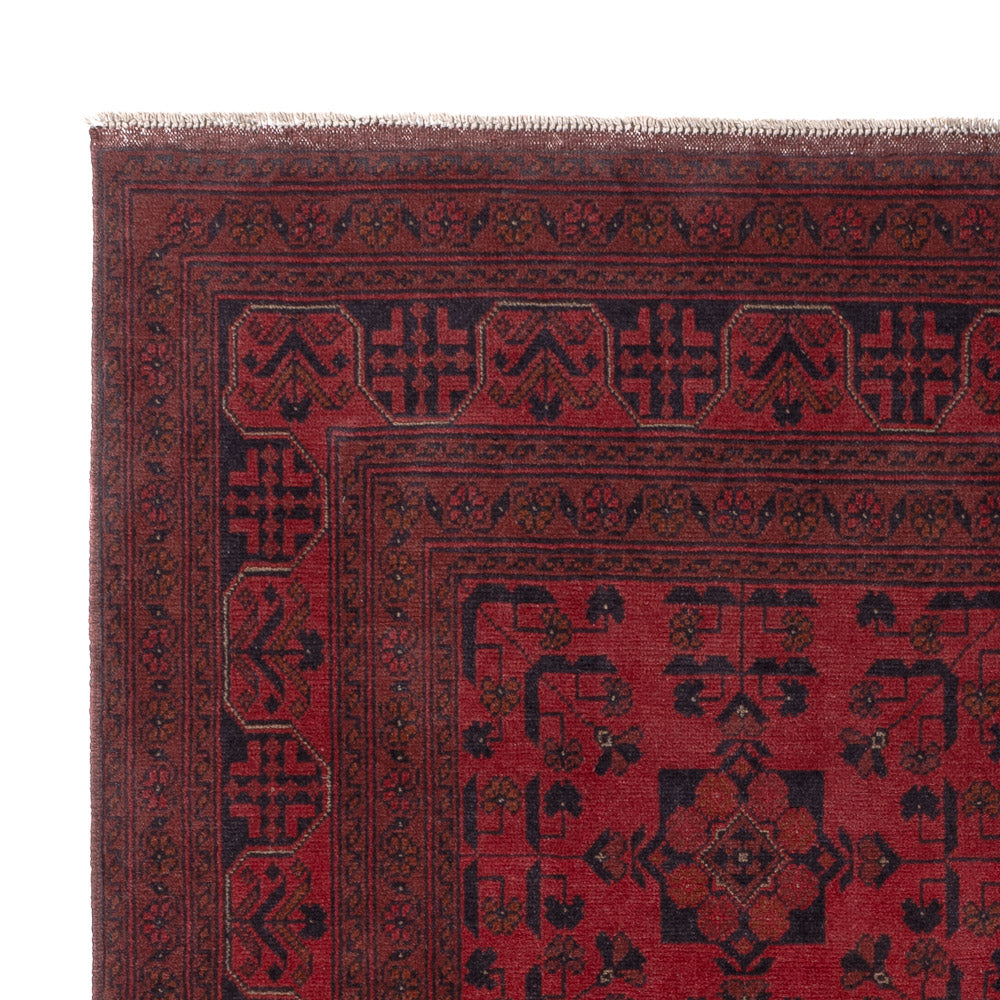 Afghan Teppich - Kunduz - 206 x 151 cm - rot