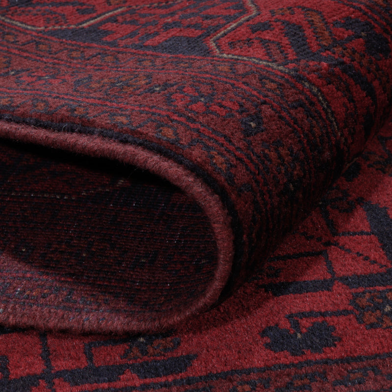 Afghan Teppich - Kunduz - 206 x 151 cm - rot
