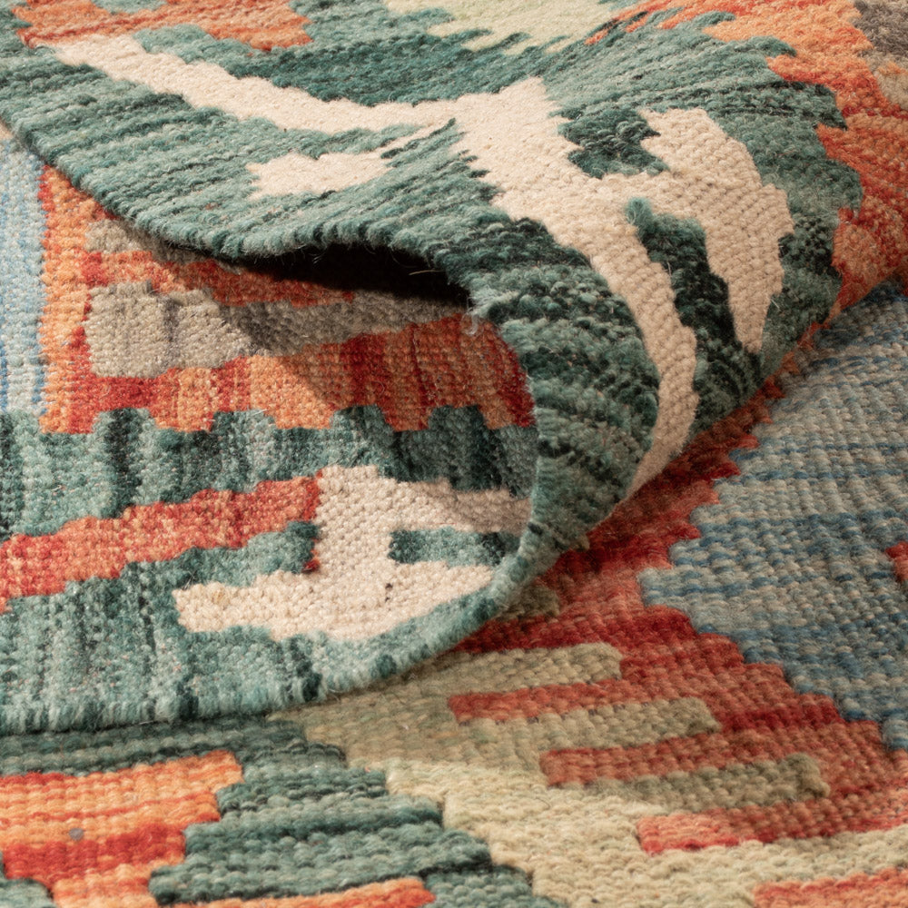 Kelim Teppich - Splash - 353 x 251 cm - bunt