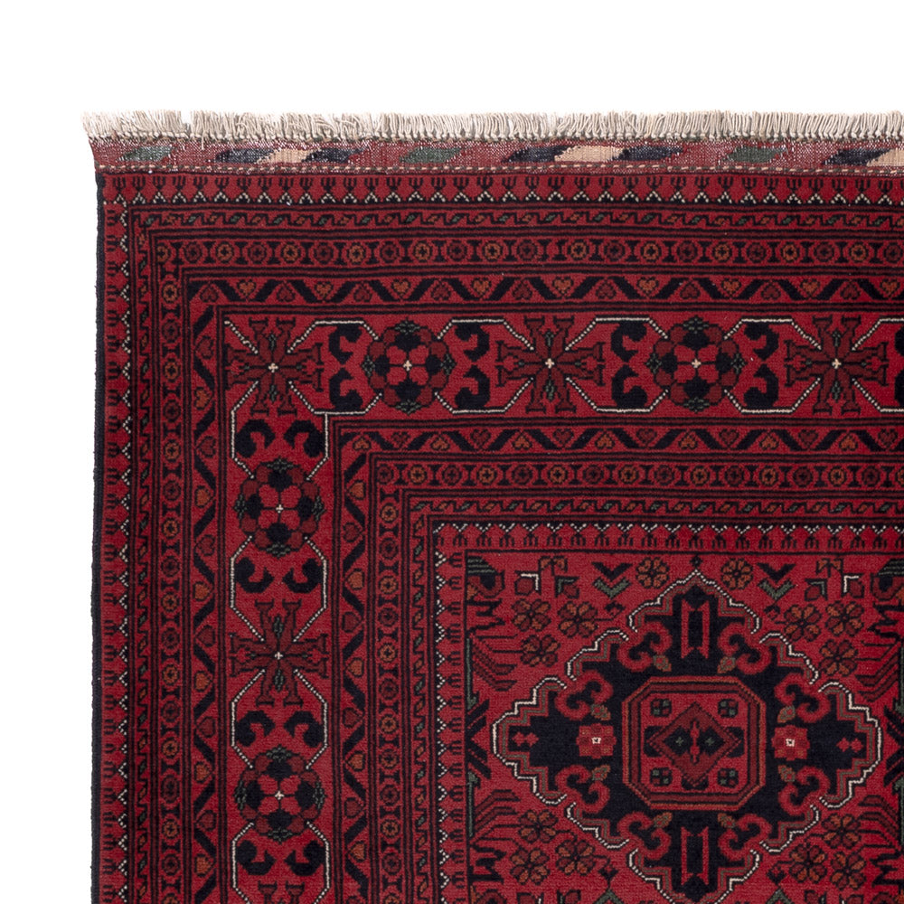 Afghan Teppich - Kunduz - Royal - 189 x 154 cm - rot