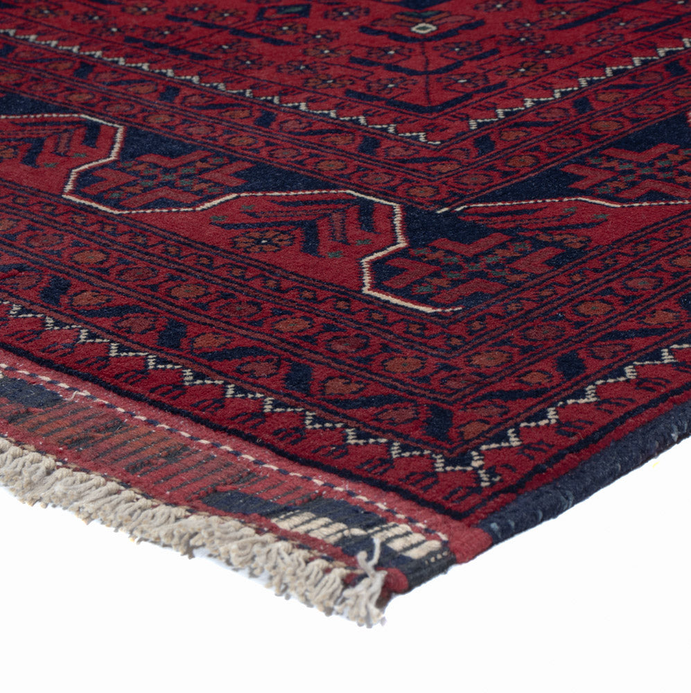 Afghan Teppich - Kunduz - Royal - 199 x 150 cm - rot