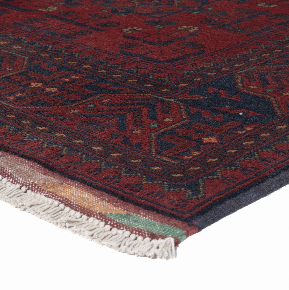 Afghan Teppich - Kunduz - 200 x 150 cm - rot