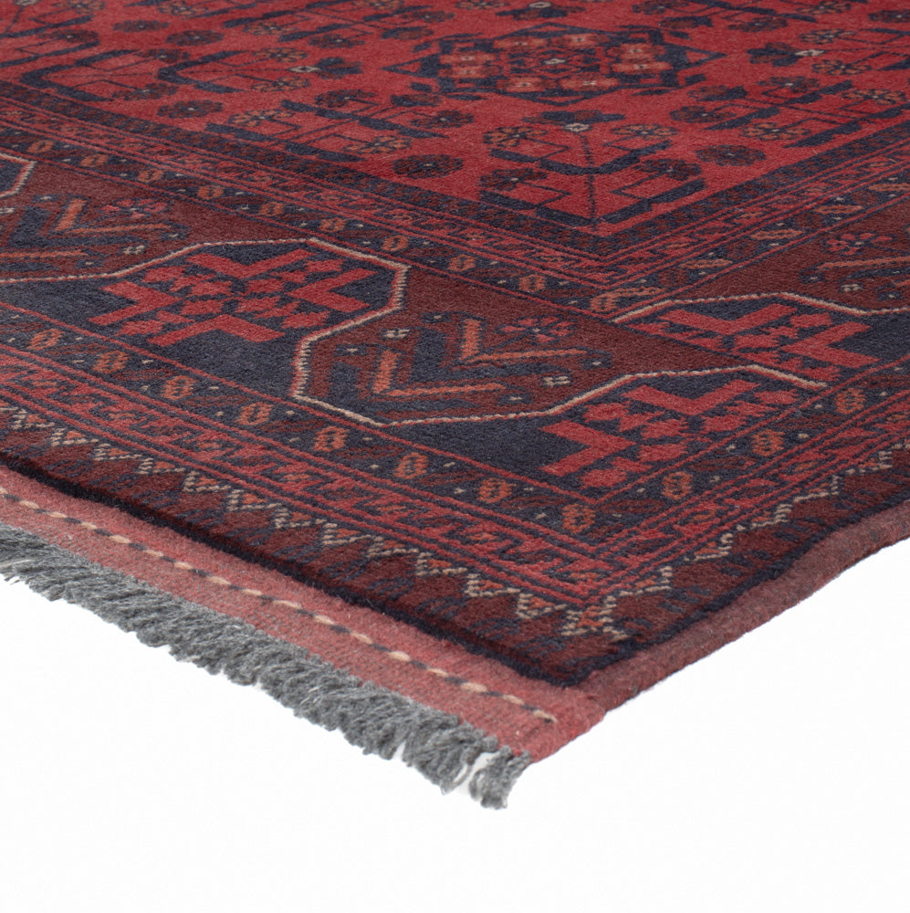 Afghan Teppich - Kunduz - 201 x 148 cm - rot