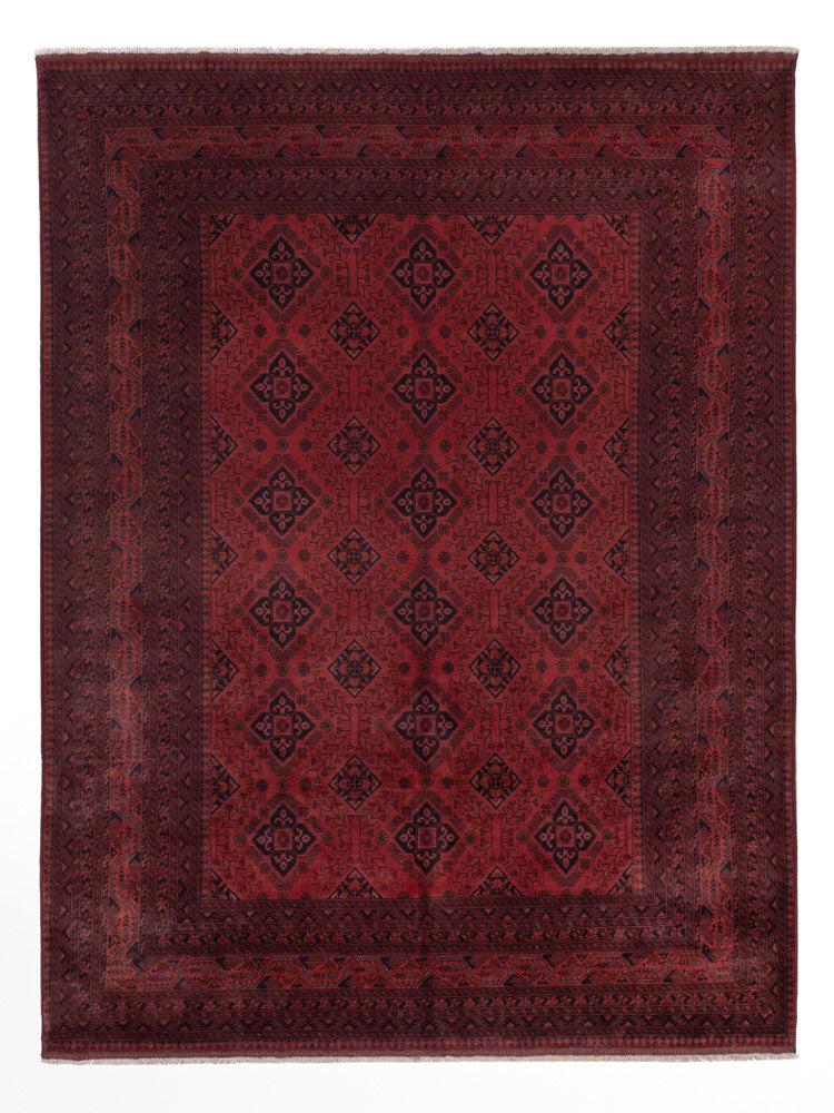Afghan Teppich - Kunduz - 345 x 251 cm - rot