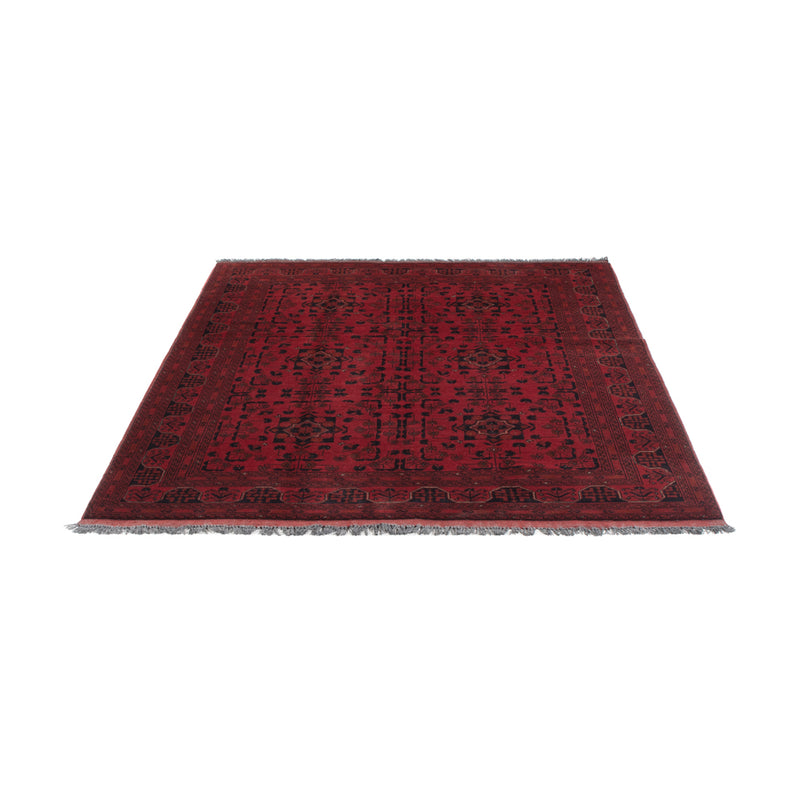 Afghan Teppich - Kunduz - 198 x 153 cm - rot