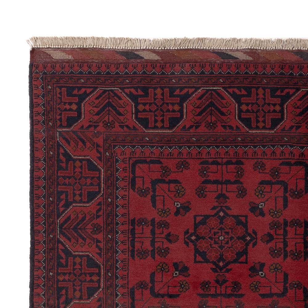 Afghan Teppich - Kunduz - 191 x 155 cm - rot