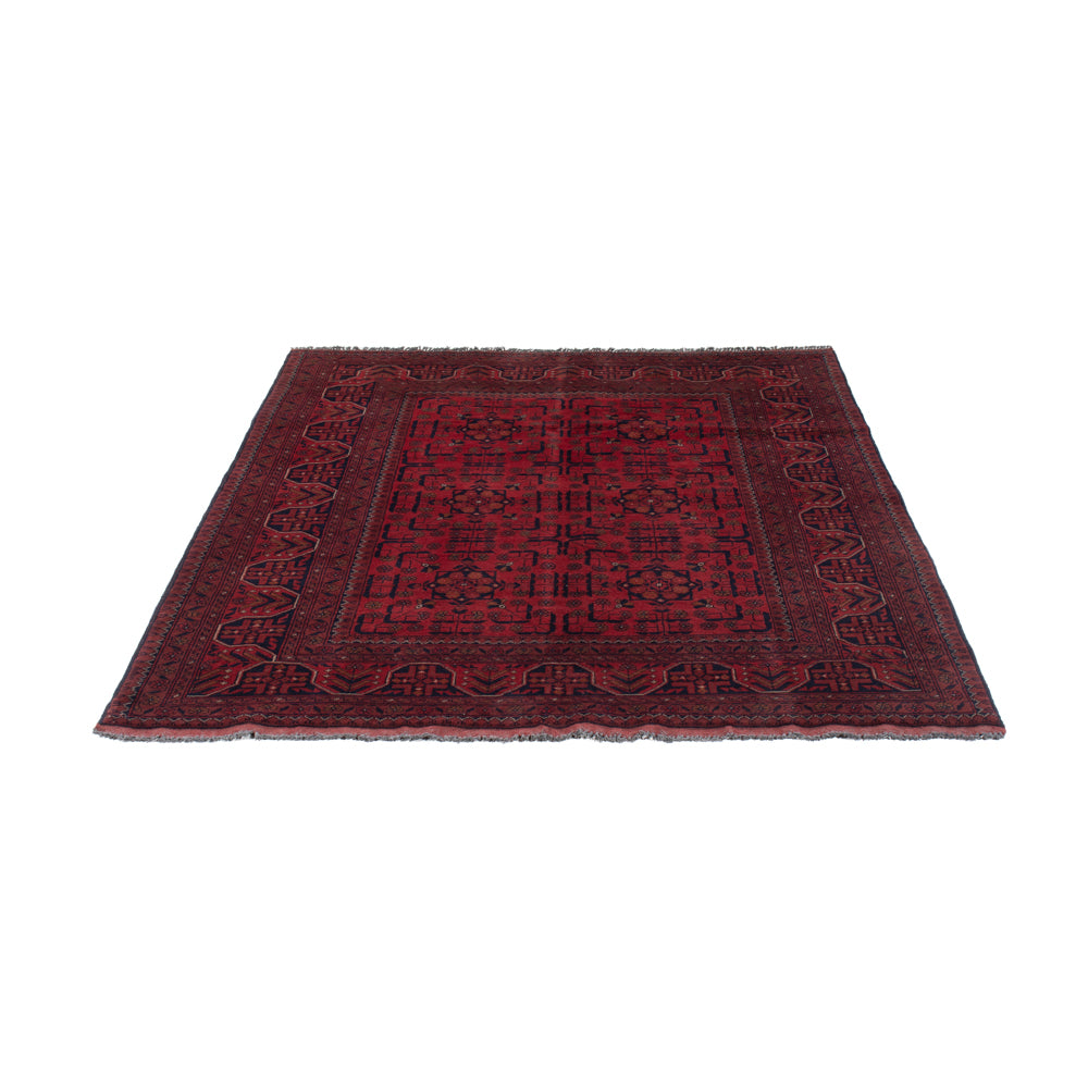 Afghan Teppich - Kunduz - 197 x 151 cm - rot