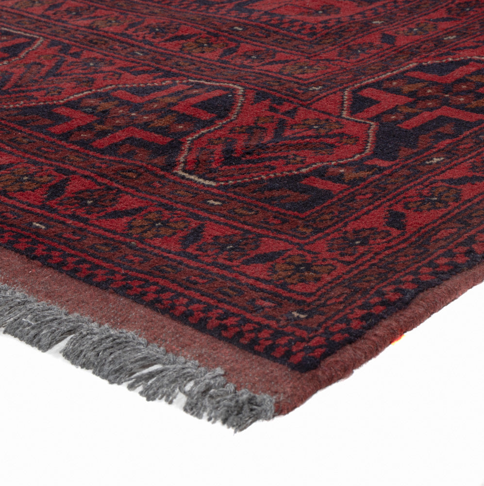Afghan Teppich - Kunduz - 191 x 151 cm - rot