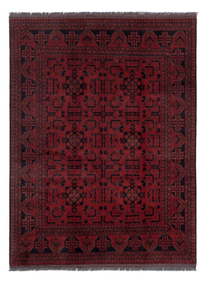 Afghan Teppich - Kunduz - 194 x 148 cm - rot