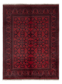 Afghan Teppich - Kunduz - 198 x 150 cm - rot