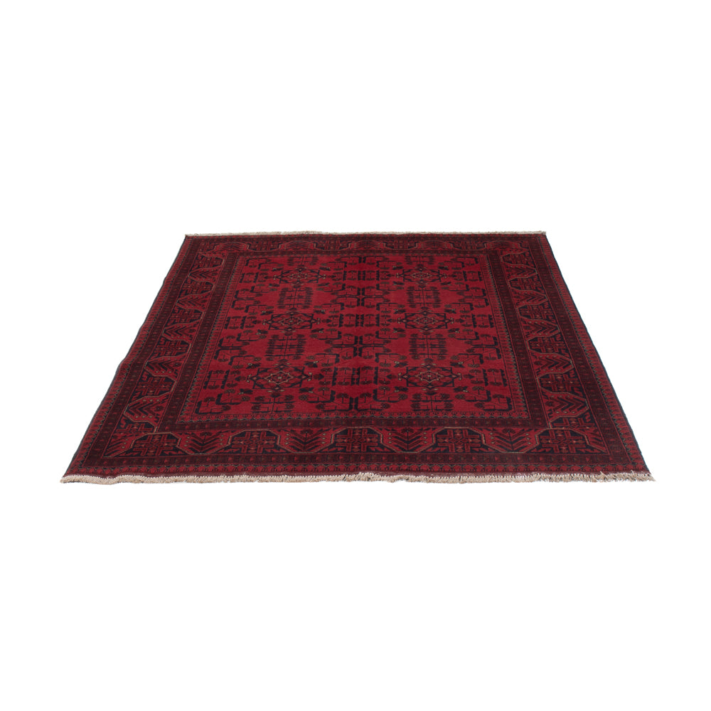 Afghan Teppich - Kunduz - 198 x 150 cm - rot