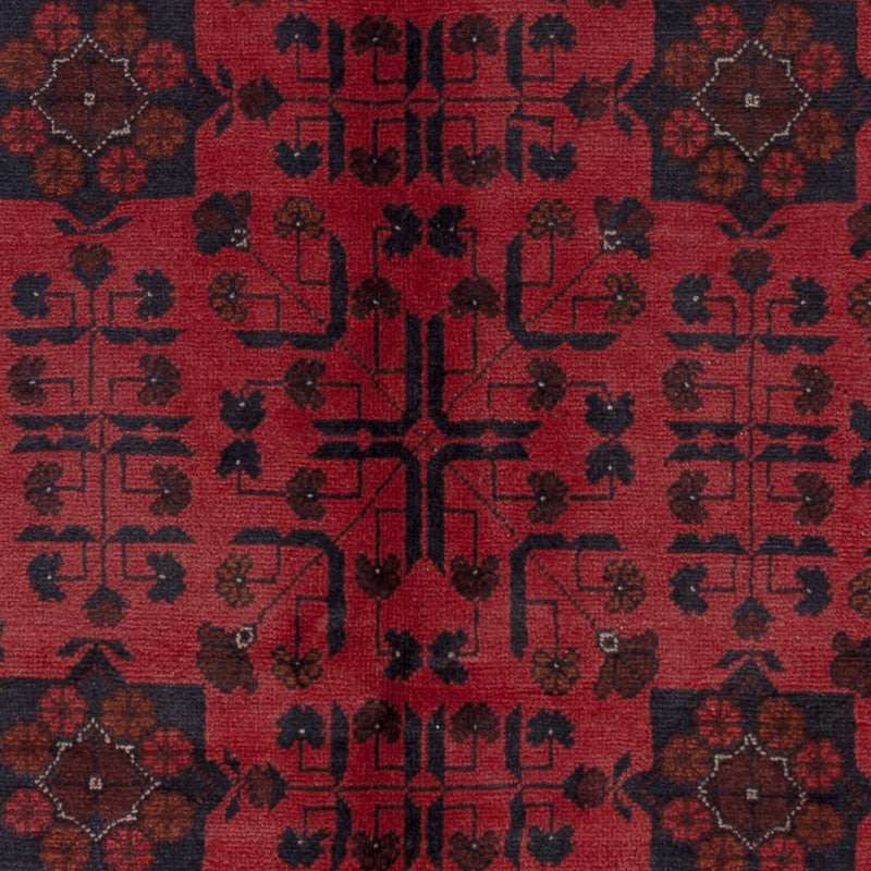 Afghan Teppich - Kunduz - 196 x 150 cm - rot