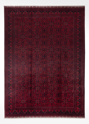 Afghan Teppich - Kunduz - 354 x 248 cm - rot