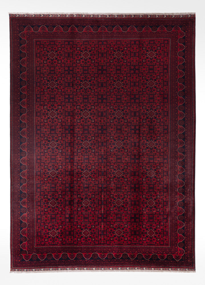 Afghan Teppich - Kunduz - 354 x 248 cm - rot