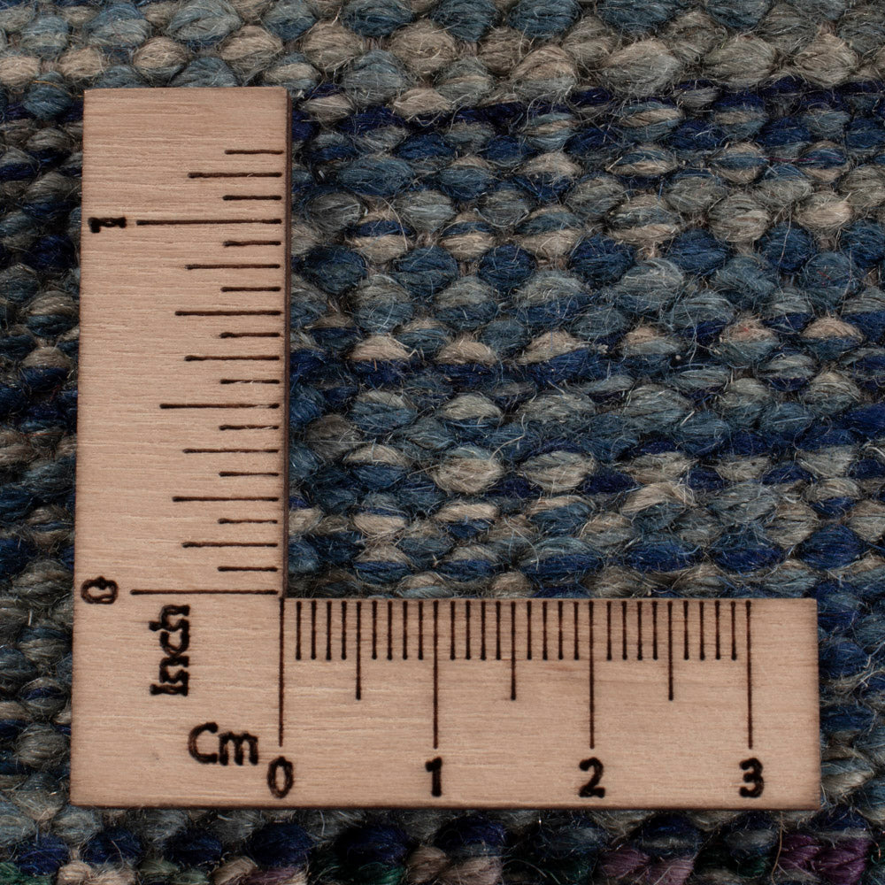 Kelim Teppich - Splash - 352 x 243 cm - blau