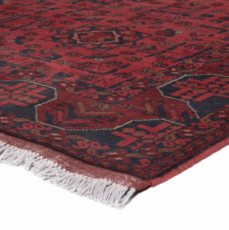 Afghan Teppich - Kunduz - 197 x 147 cm - rot