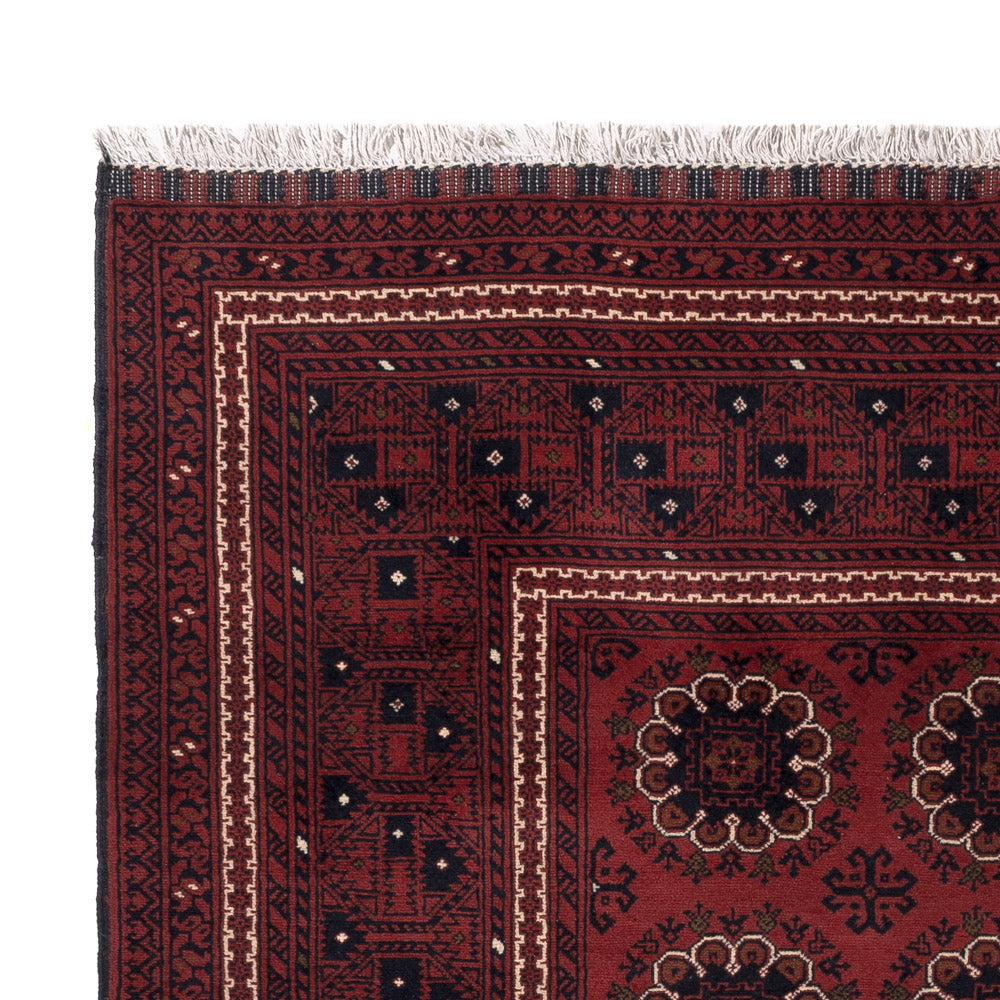 Afghan Teppich - 197 x 151 cm - rot