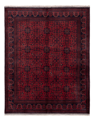 Afghan Teppich - Royal - 191 x 151 cm - rot