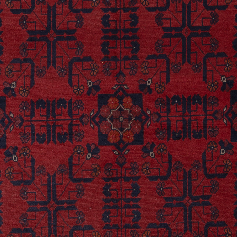 Afghan Teppich - Kunduz - 221 x 174 cm - rot