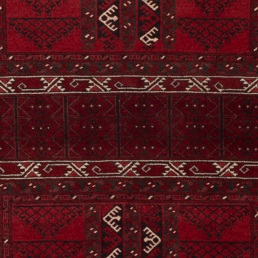 Afghan Teppich - Kunduz - 222 x 150 cm - rot