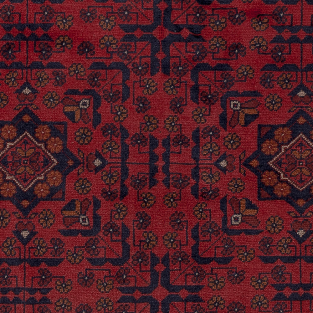 Afghan Teppich - Kunduz - 193 x 149 cm - rot