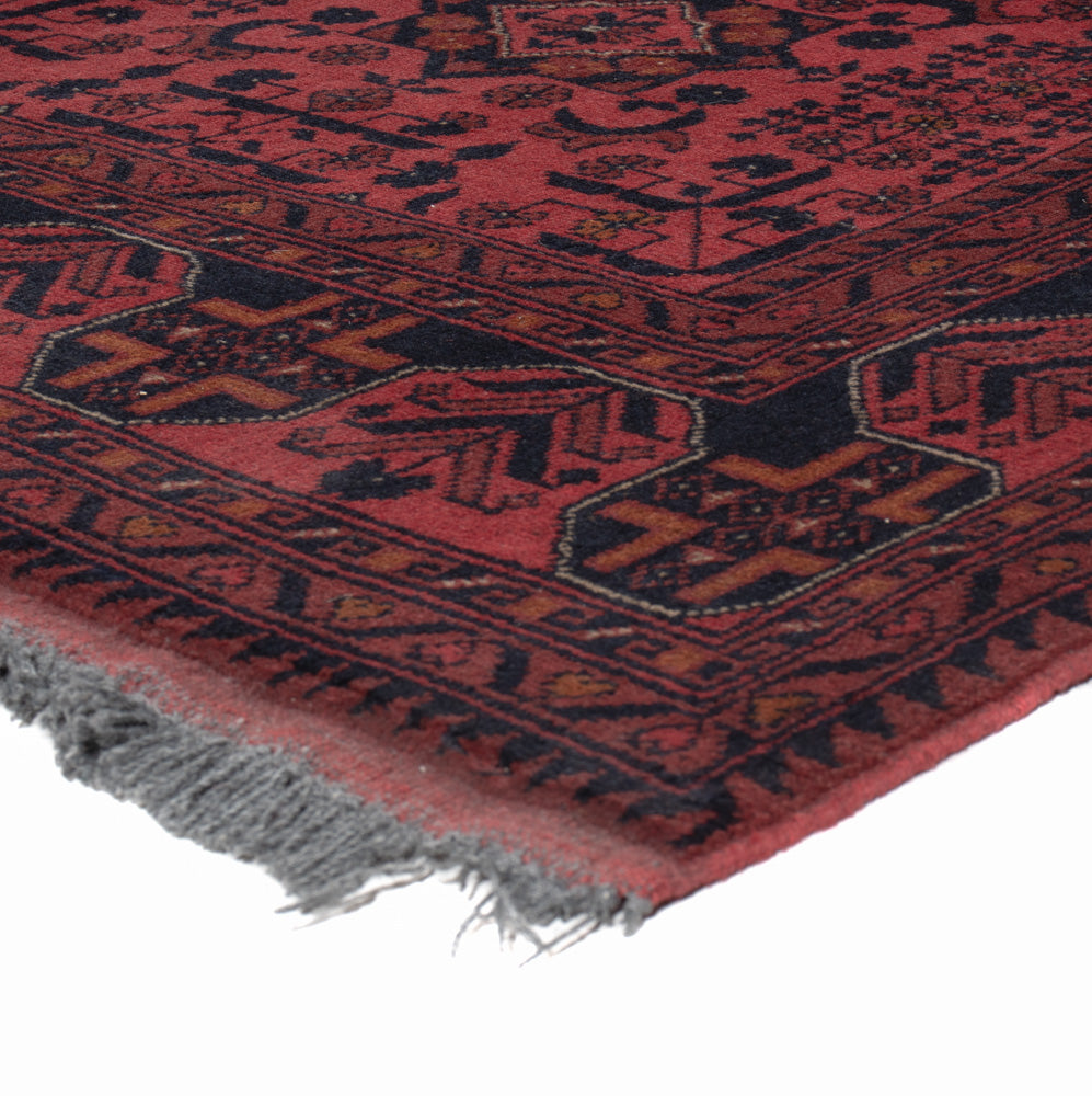 Afghan Teppich - Kunduz - 197 x 154 cm - rot