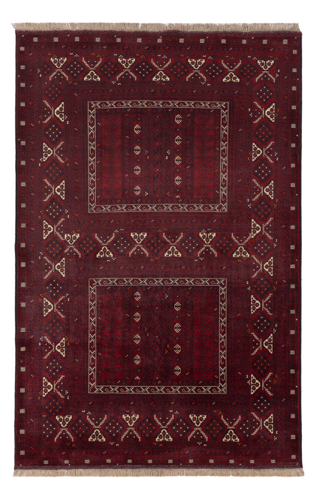 Afghan Teppich - 249 x 160 cm - rot