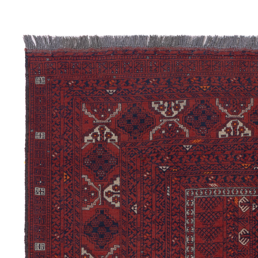 Afghan Teppich - 252 x 154 cm - rot