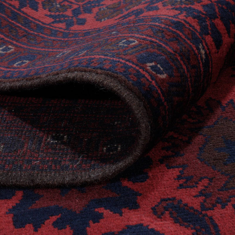 Afghan Teppich - Kunduz - 200 x 156 cm - rot