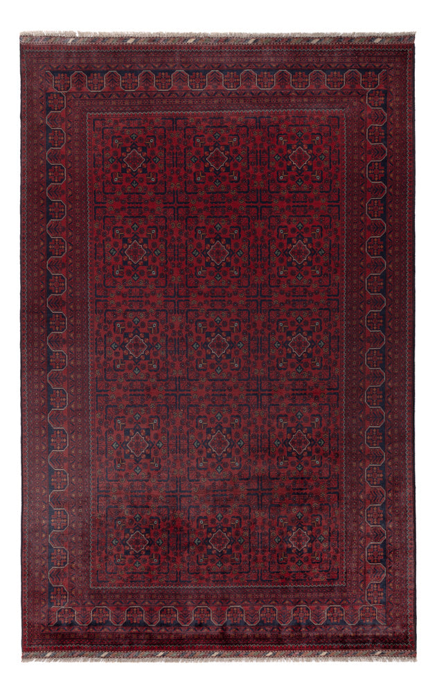 Afghan Teppich - Kunduz - 304 x 198 cm - rot
