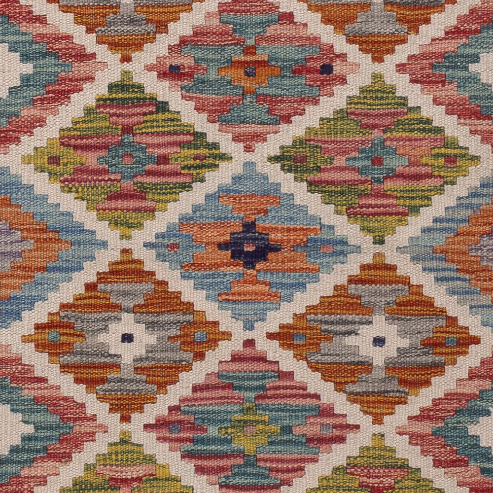 Läufer Kelim - Splash - 195 x 60 cm - mehrfarbig