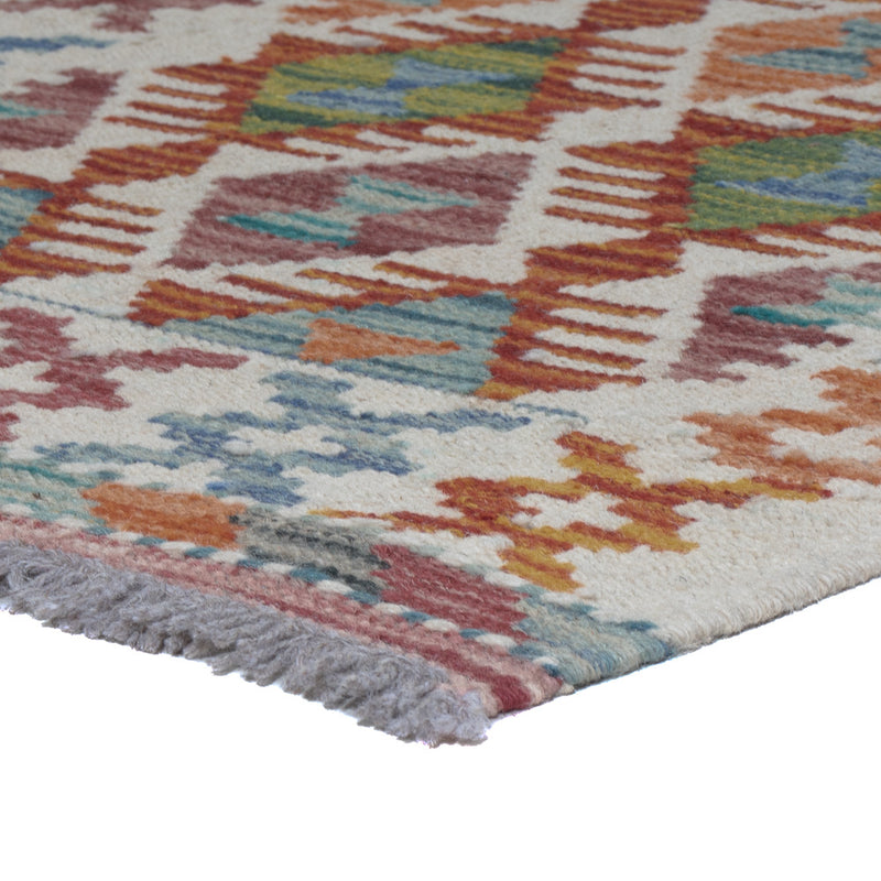 Läufer Kelim - Splash - 203 x 57 cm - mehrfarbig