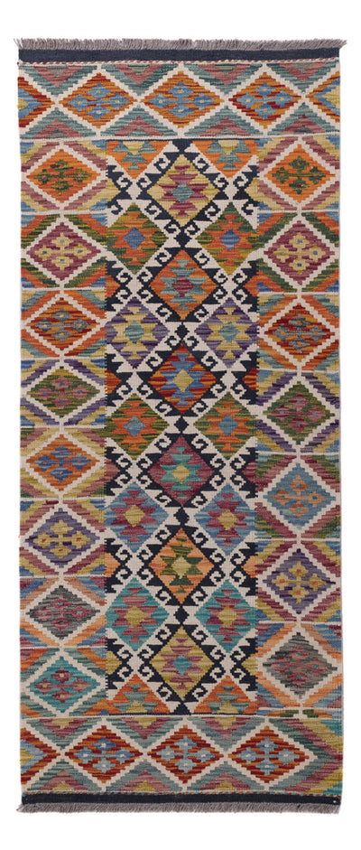 Kilim Maimana Tappeto 80x190cm - Tappeto di lana