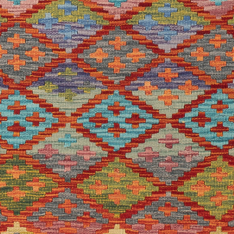 Läufer Kelim - Splash - 195 x 84 cm - mehrfarbig