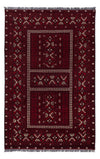 Tappeto afgano 157x247cm - Tappeto orientale - Rettangolo / Rosso scuro / 157 x 247 cm Rettangolo