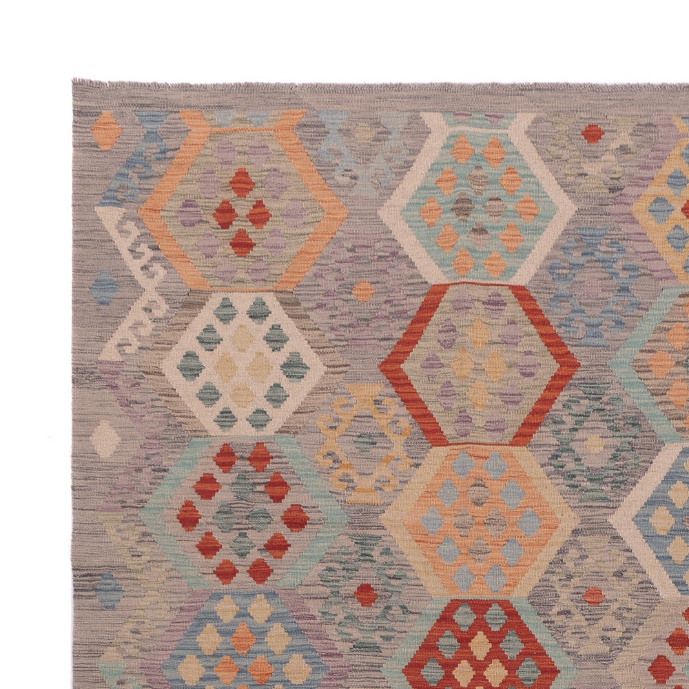 Kelim Teppich - Splash - 353 x 262 cm - mehrfarbig