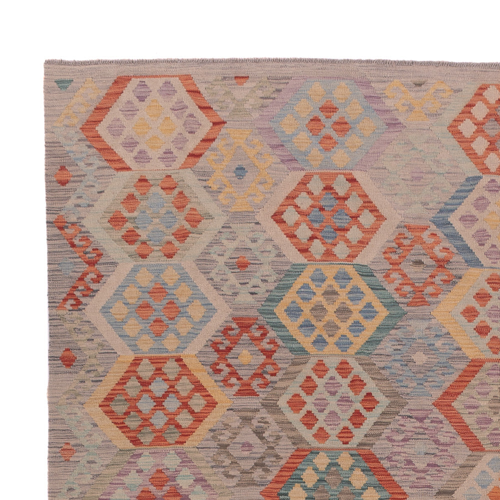 Kelim Teppich - Splash - 352 x 255 cm - mehrfarbig