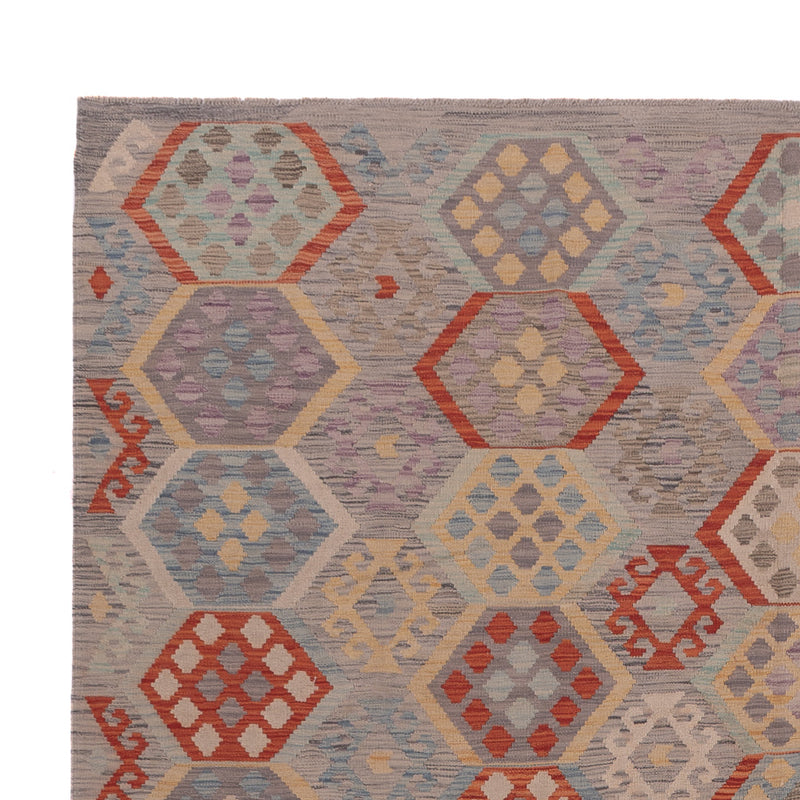 Kelim Teppich - Splash - 342 x 257 cm - mehrfarbig