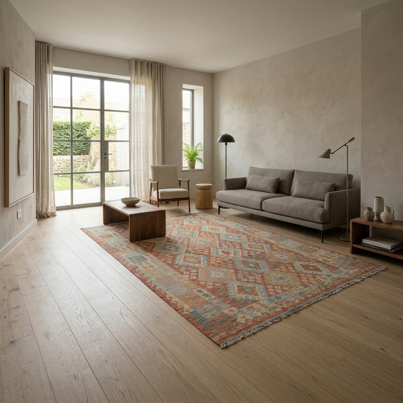 Kilim Maimana Tappeto 300x200cm - Tappeto di lana