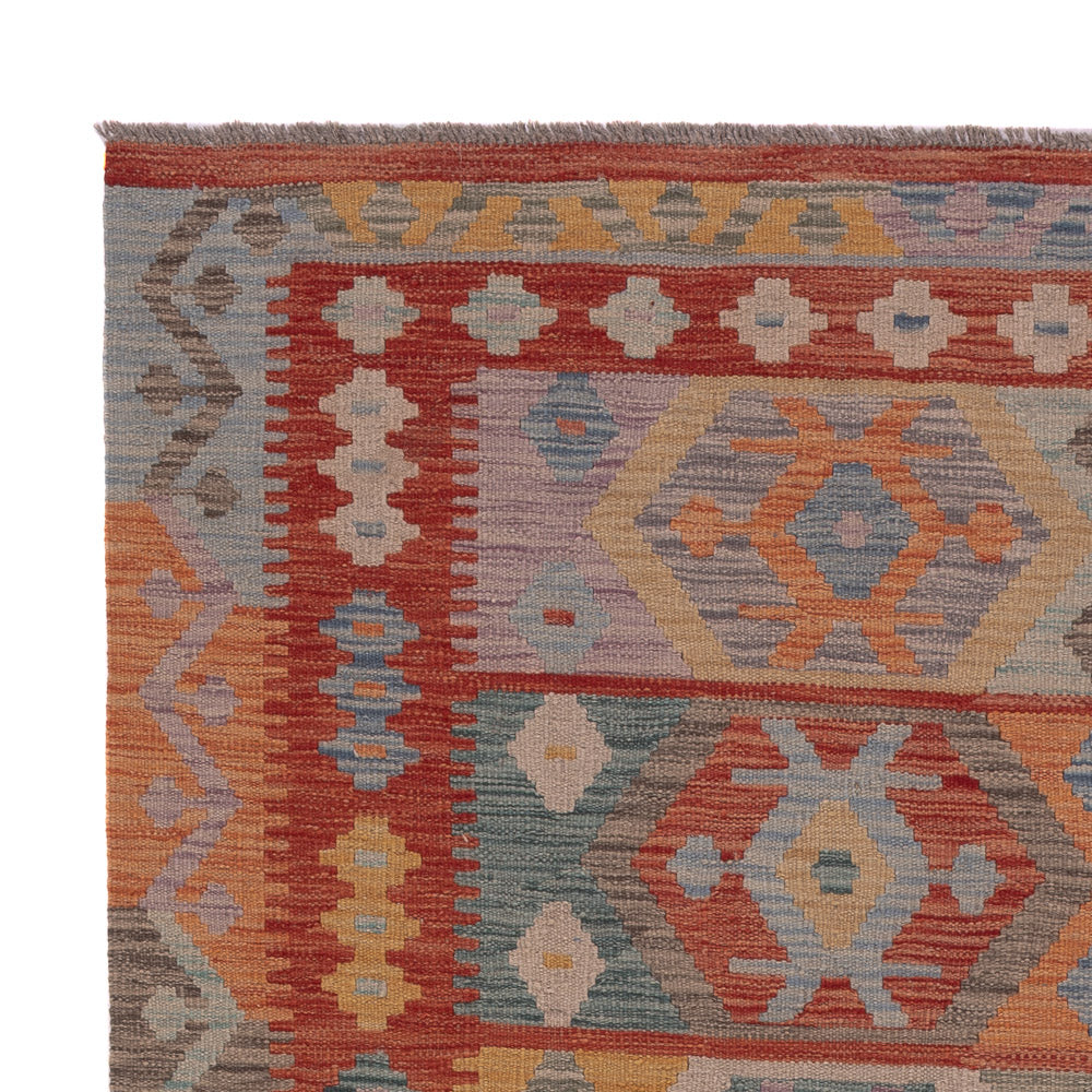 Kelim Teppich - Splash - 202 x 150 cm - mehrfarbig