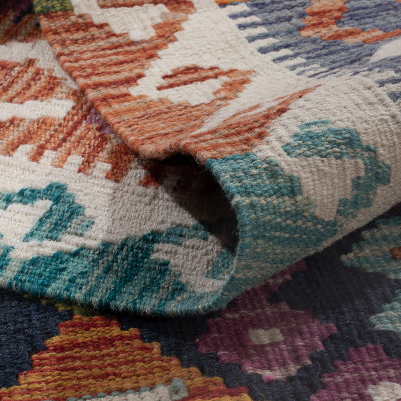 Kelim Teppich - Splash - 252 x 177 cm - mehrfarbig