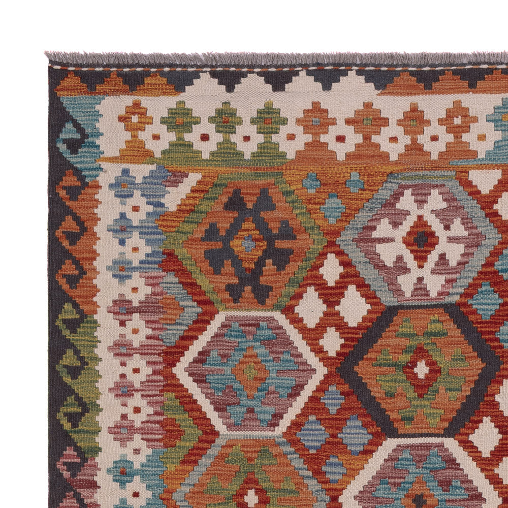 Kelim Teppich - Splash - 192 x 157 cm - mehrfarbig