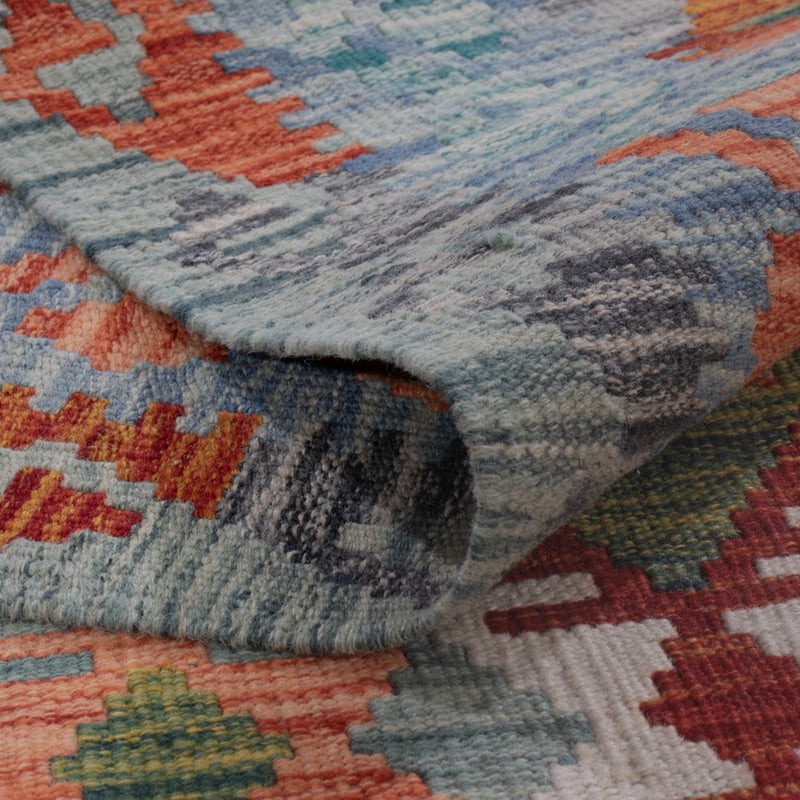 Kelim Teppich - Splash - 195 x 154 cm - mehrfarbig