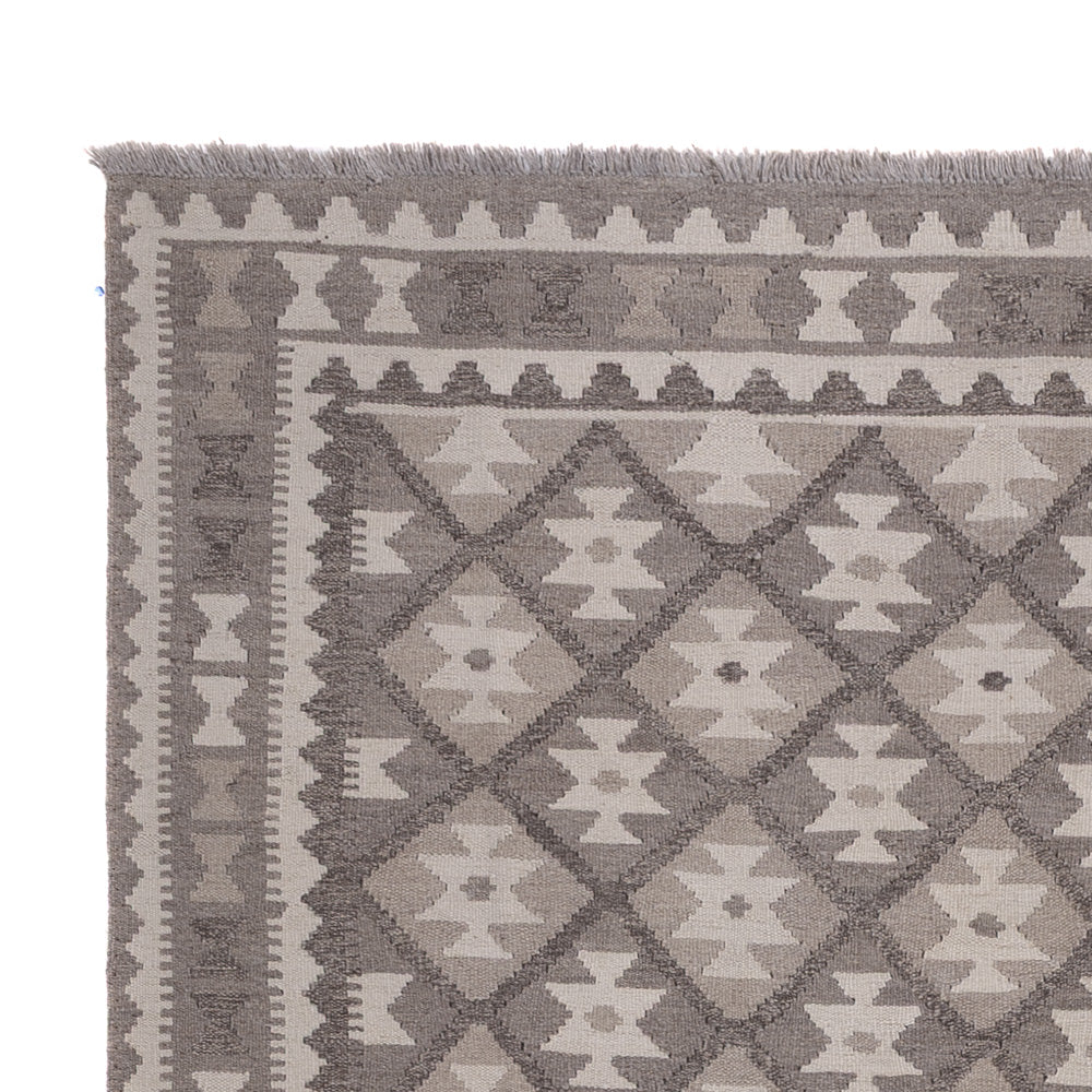 Kelim Teppich - Splash - 244 x 177 cm - dunkelgrau