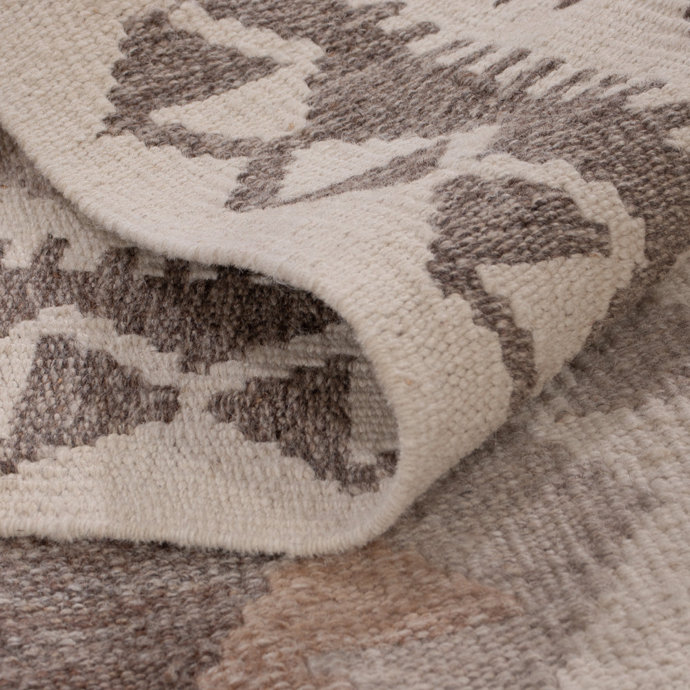 Kelim Teppich - Splash - 155 x 103 cm - dunkelgrau