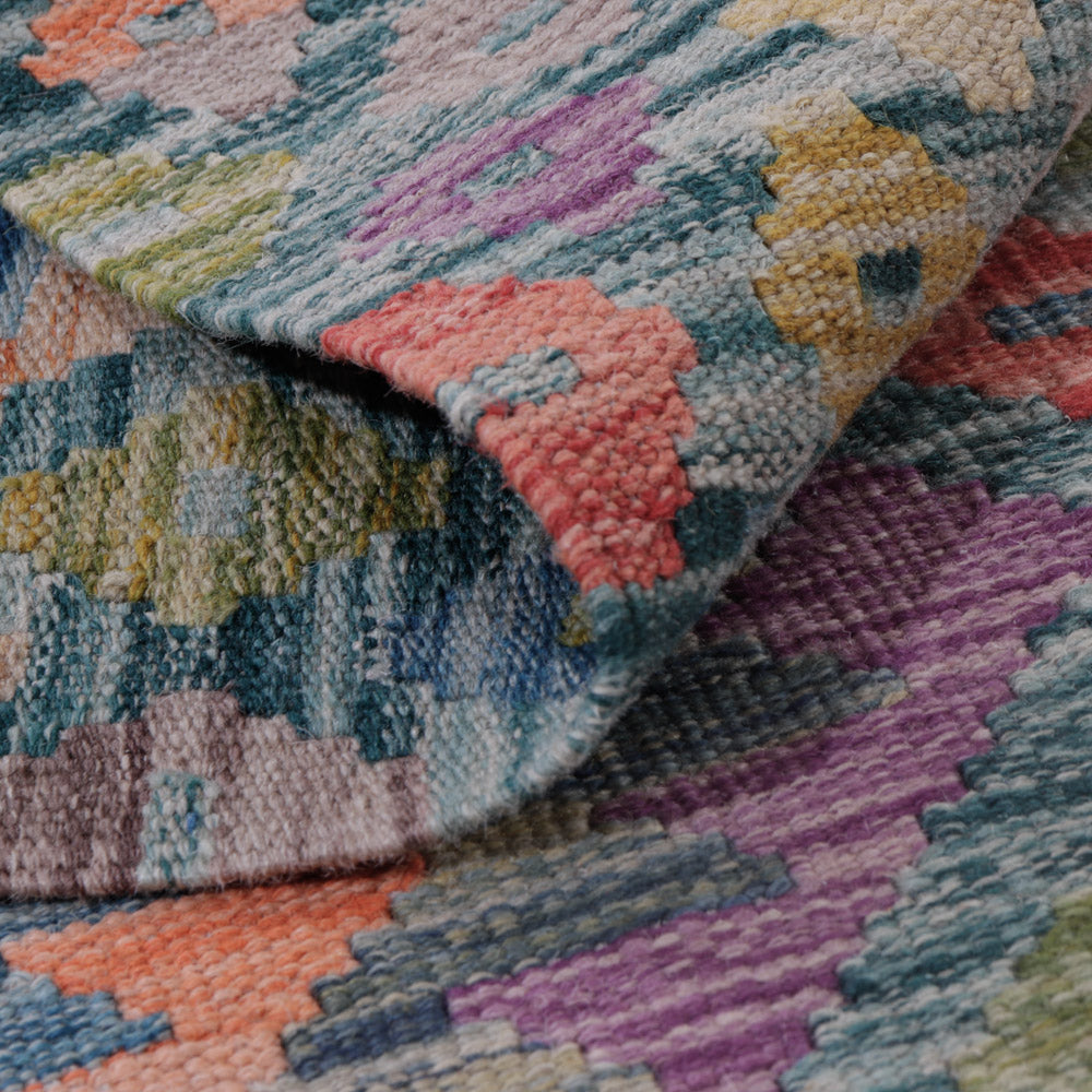 Tappeto Kelim - Splash - 128 x 84 cm - multicolore