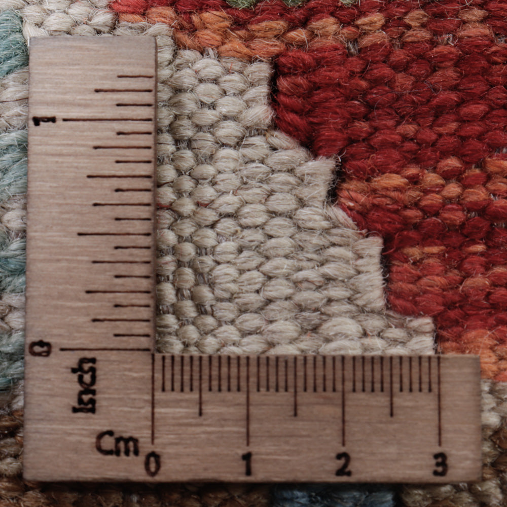 Kelim Teppich - Splash - 113 x 89 cm - mehrfarbig